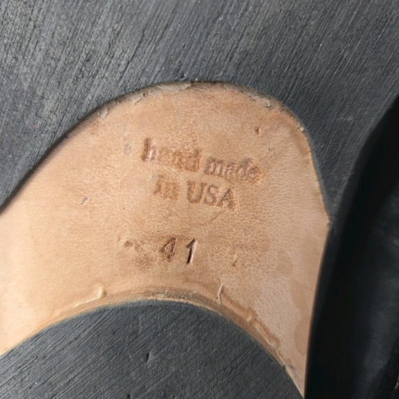 Cydwoq Ankle Boots Women's Size 11 Component Black Brown Leather Back Zip Flats - Picture 13 of 15